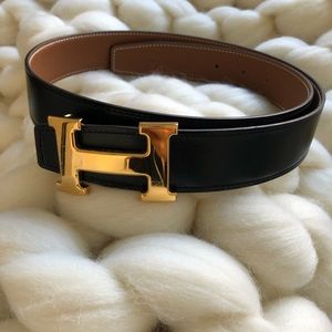 Authentic Hermès reversible belt 32 mm size 80